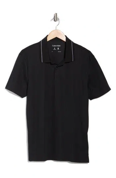 Calvin Klein Classic Tech Polo In Black