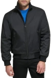 Calvin Klein Classic Water Resistant Bomber Jacket In Black