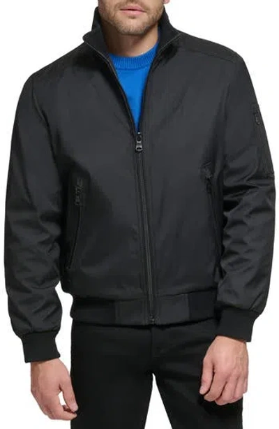 Calvin Klein Classic Water Resistant Bomber Jacket In Black
