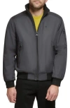 Calvin Klein Classic Water Resistant Bomber Jacket In Iron