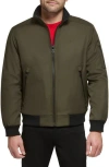 Calvin Klein Classic Water Resistant Bomber Jacket In Olive