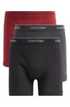 Calvin Klein Classics 3-pack Cotton Boxer Briefs In Prs Black/charc