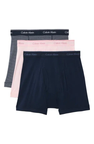 Calvin Klein Classics 3-pack Cotton Boxer Briefs In Multi