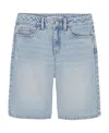 Calvin Klein Clavin Klein Big Girls Denim Jort Shorts In Blue