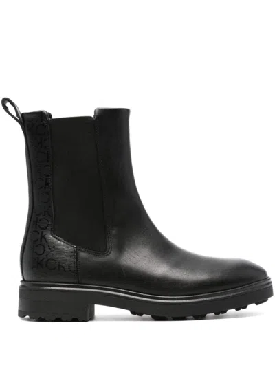 Calvin Klein Cleat Chelsea Boot In Black