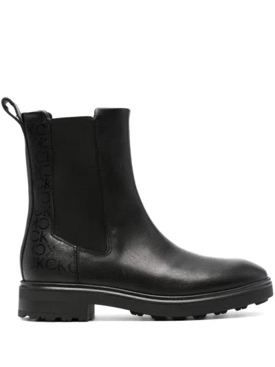 Calvin Klein Cleat Chelsea Boot In Black