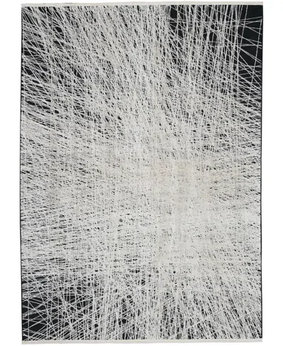Calvin Klein Closeout!  Ck50 Balian Ck55 5'3" X 7'3" Area Rug In Black