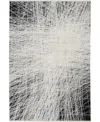 Calvin Klein Closeout!  Ck50 Balian Ck55 8' X 10' Area Rug In Black