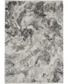 Calvin Klein Ck50 Balian Ck56 5'3" X 7'3" Area Rug In Silver Tone