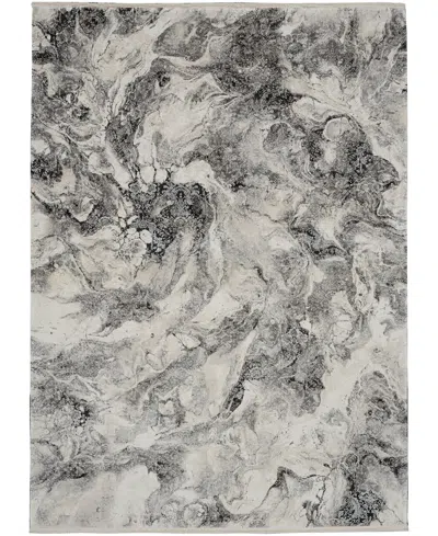 Calvin Klein Ck50 Balian Ck56 5'3" X 7'3" Area Rug In Silver Tone