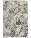 Calvin Klein Closeout!  Ck50 Balian Ck56 8' X 10' Area Rug In Silver Tone