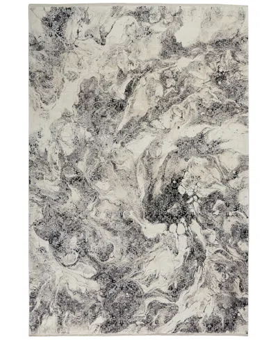 Calvin Klein Closeout!  Ck50 Balian Ck56 8' X 10' Area Rug In Silver Tone