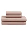Calvin Klein Organic Earth 300 Thread Count 100% Cotton Sateen 4-pc. Sheet Set, Queen In Light Pink