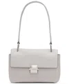 Calvin Klein Clove Push-lock Shoulder Bag In Dove Grey