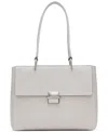Calvin Klein Clove Push-lock Triple Compartment Tote Bag In Dove Grey