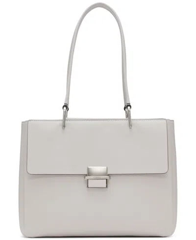 CALVIN KLEIN CLOVE PUSH-LOCK TRIPLE COMPARTMENT TOTE BAG