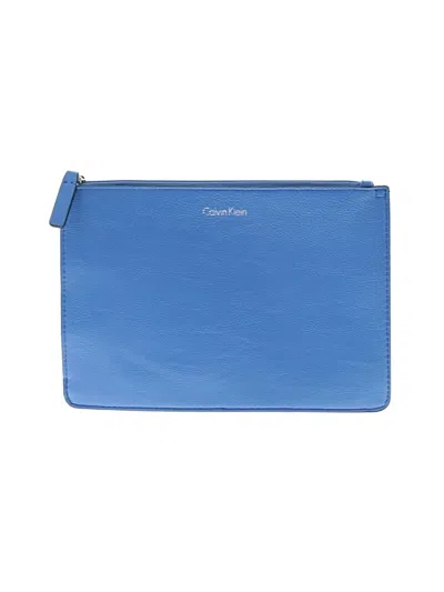 Pre-owned Calvin Klein Clutch In Blue