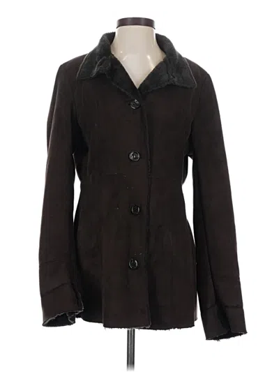 Pre-owned Calvin Klein Coat In Brown