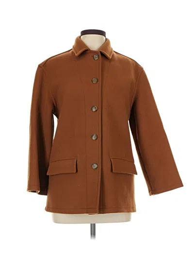 Pre-owned Calvin Klein Coat In Brown
