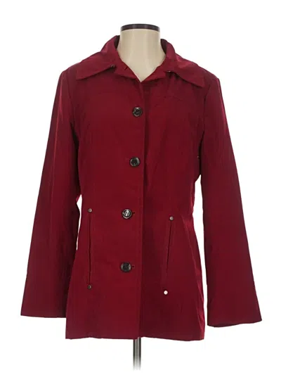 Pre-owned Calvin Klein Coat In Burgundy