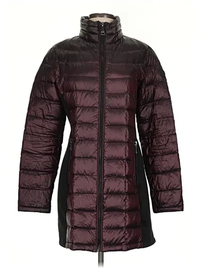 Pre-owned Calvin Klein Coat In Burgundy