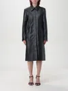 CALVIN KLEIN COAT CALVIN KLEIN WOMAN COLOR BLACK,F83042002