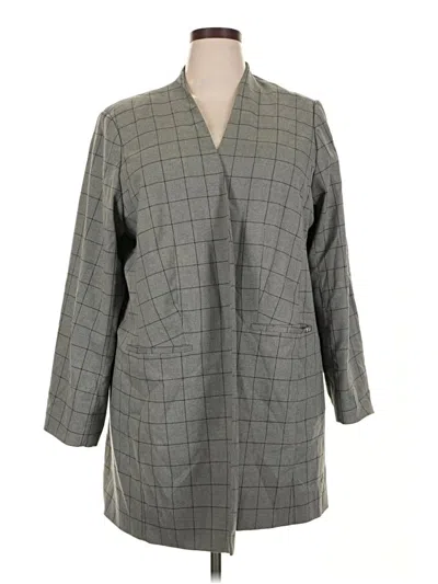 Pre-owned Calvin Klein Coat In Gray