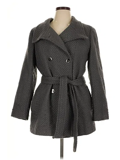 Pre-owned Calvin Klein Coat In Gray