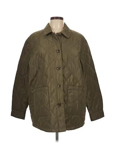 Pre-owned Calvin Klein Coat In Green