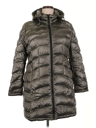 Pre-owned Calvin Klein Coat In Green