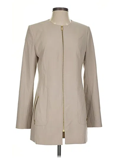 Pre-owned Calvin Klein Coat In Ivory