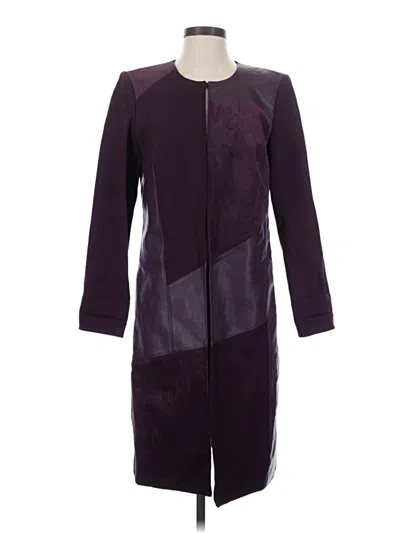 Pre-owned Calvin Klein Coat In Purple