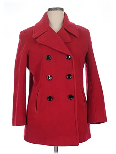 Pre-owned Calvin Klein Coat In Red