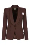 Calvin Klein Hero Trench Coat-dbl Face Wool In Brown