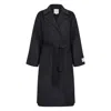 Calvin Klein Gray Coats In Black