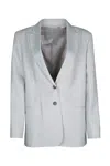 Calvin Klein Soft Twill Waistcoat In Gray