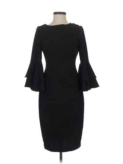 Pre-owned Calvin Klein Cocktail Dress In Black