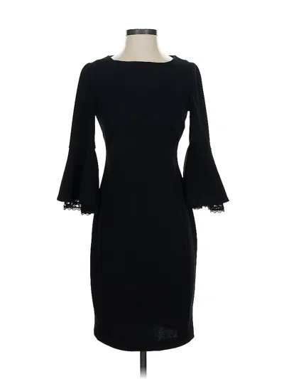 Pre-owned Calvin Klein Cocktail Dress In Black