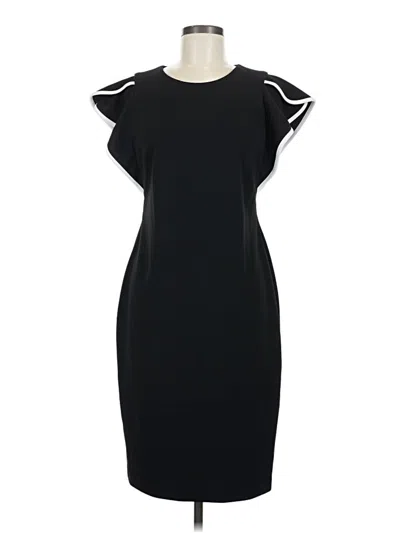Pre-owned Calvin Klein Cocktail Dress In Black