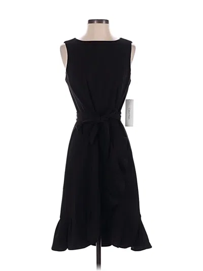 Pre-owned Calvin Klein Cocktail Dress In Black