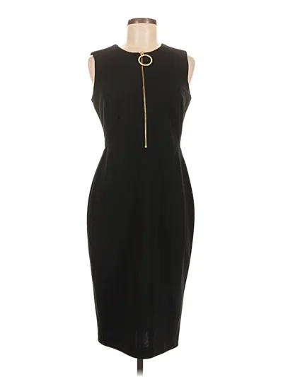 Pre-owned Calvin Klein Cocktail Dress In Black