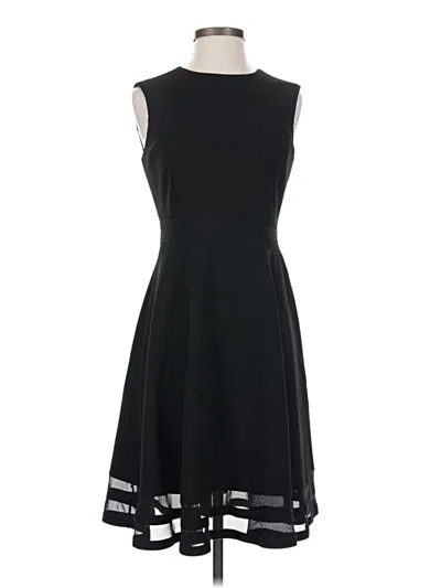 Pre-owned Calvin Klein Cocktail Dress In Black