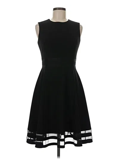 Pre-owned Calvin Klein Cocktail Dress In Black