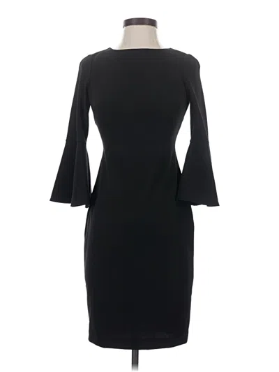Pre-owned Calvin Klein Cocktail Dress In Black