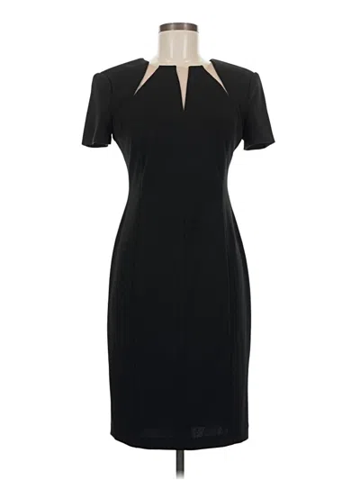 Pre-owned Calvin Klein Cocktail Dress In Black