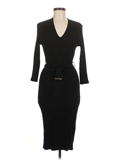 Pre-owned Calvin Klein Cocktail Dress In Black