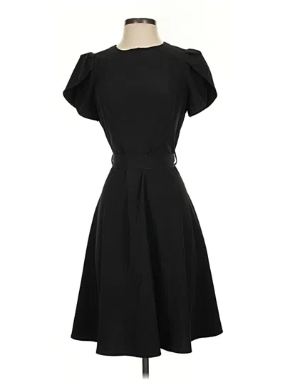 Pre-owned Calvin Klein Cocktail Dress In Black