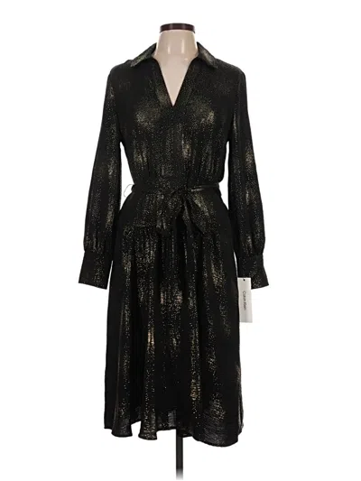 Pre-owned Calvin Klein Cocktail Dress In Black