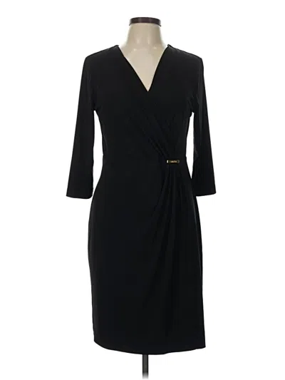 Pre-owned Calvin Klein Cocktail Dress In Black
