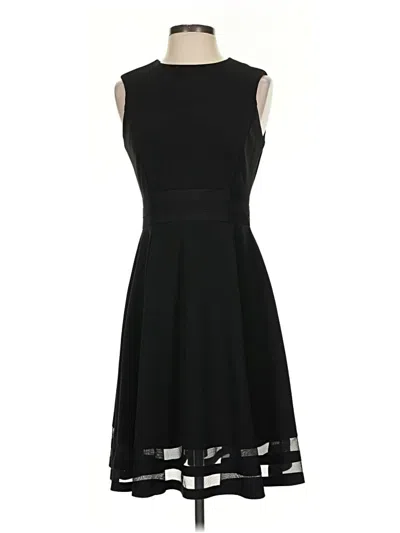 Pre-owned Calvin Klein Cocktail Dress In Black